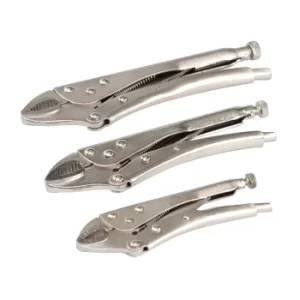 Silverline 3 Piece Self Locking Pliers Set