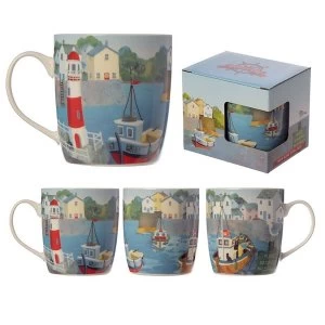 Harbour View Seaside New Bone China Mug