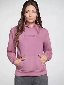 Skechers Signature Pullover Hoodie, Mauve, Size XL, Women