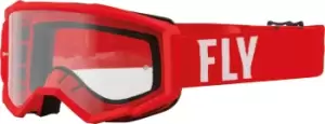 Fly Racing Focus Motocross Goggles, white-red, white-red