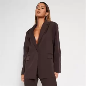 I Saw It First Classic Oversized Blazer - Brown