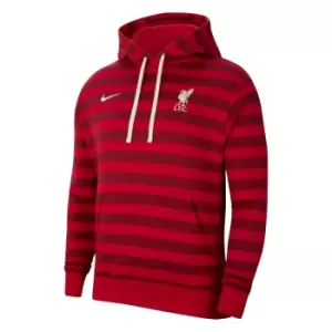 2021-2022 Liverpool Fleece Hoodie (Red)