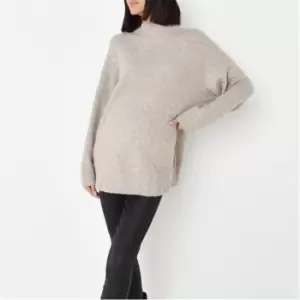 Missguided High Neck Maternity Jumper - Neutral