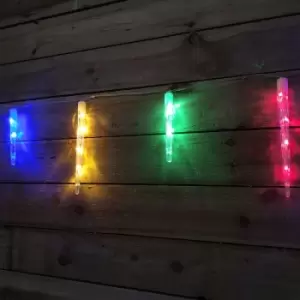 Festive 24 Remote Controlled Colour Changing LED Icicle Lights