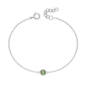 JG Signature Silver August Birthstone Crystal Bracelet