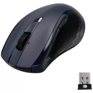 Hama MW-800 V2 Wireless ergonomic mouse Radio Laser Dark blue 7 Buttons 3200 dpi Ergonomic