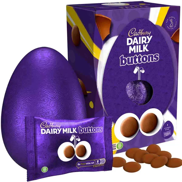 Cadbury Gifts Direct Cadbury Giant Buttons Chocolate Egg (195g) 4241214