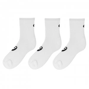 Asics Quarter 3 Pack Socks - White