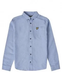 Lyle & Scott Boys Classic Oxford Shirt - Blue, Size 5-6 Years