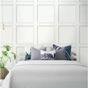 Holden Modern Wood Panel Dove Wallpaper