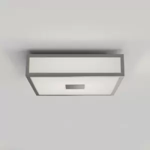 Astro Mashiko 300 - Bathroom Square LED Ceiling Light Matt Nickel IP44