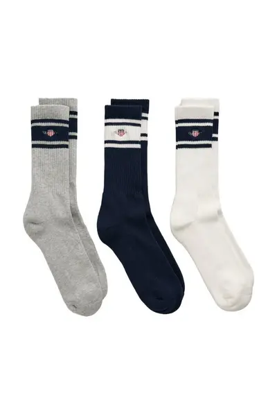 Gant 3 Pack Shield Sport Socks Navy