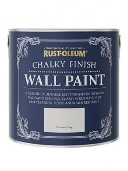 Rust-Oleum Chalky Wall Paint Winter Grey 2.5L