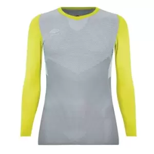 Umbro pro Long Sleeve Baselayer Top Mens - Yellow