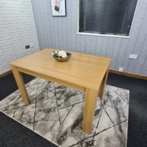 Copy of Modern Wooden Oak Effect 140x80x75cm Kitchen Dining Table Only - Oak effect table - Oak effect table