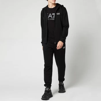 EA7 Mens Core ID Hooded Tracksuit - Black - XL