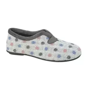 Sleepers Womens/Ladies Seana Spotted Slippers (7 UK) (Grey)