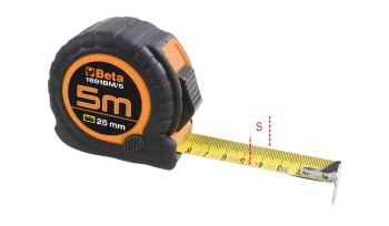 Beta Tools 1691BM Measuring Tape Bimaterial ABS Casing 8m 016910208