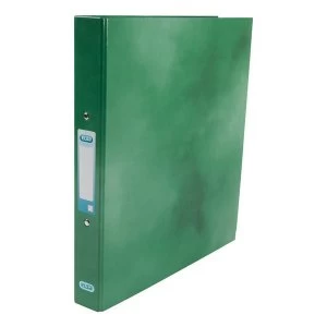 Elba Classy Ring Binder A4 2 O Ring 25mm Laminated Metallic Green