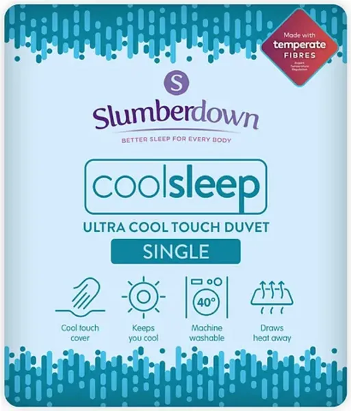 Slumberdown Ultracool Nylon Summer Duvet Duvets Single Blue 88491318010