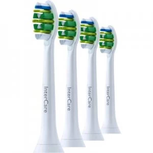 Philips Sonicare InterCare St &ard HX9004/10 Replacement Heads White Toothbrush 4Pcs