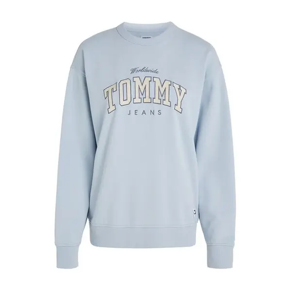 Tommy Jeans Tjw Rlx Varsity Luxe Crew - Blue 14