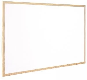 Qconnect Whiteboard Woodframe 40x30cm