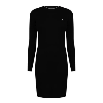 Jack Wills Long Sleeve Knitted Mini Dress - Black