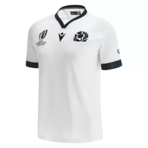 Macron Scotland Rugby Away Shirt 2023 2024 Adults - White