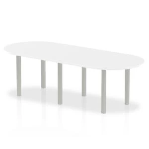 Trexus Boardroom Table 2400x1200x730mm White Ref I000204