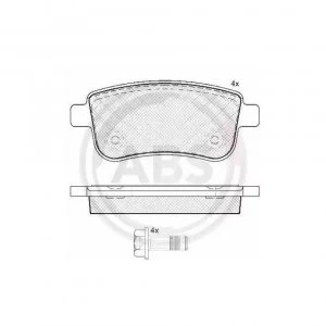 Rear Brake Pad Set A.B.S. 37732