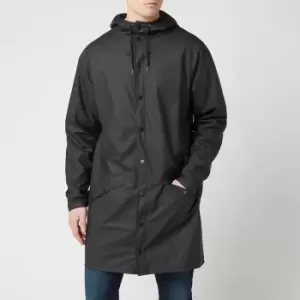 Rains Long Jacket - Black - M