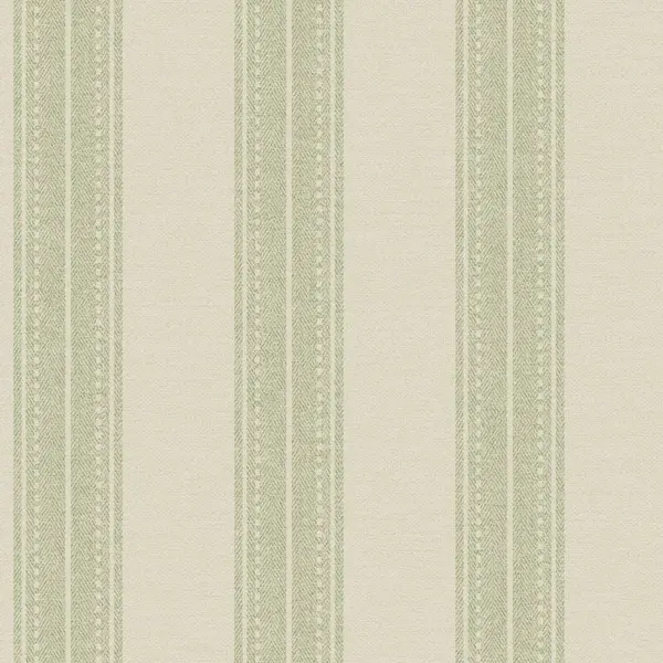 YOL YOL - Sage Linen Stripe Wallpaper Holden Decor Green Material Effect Modern WL-13651