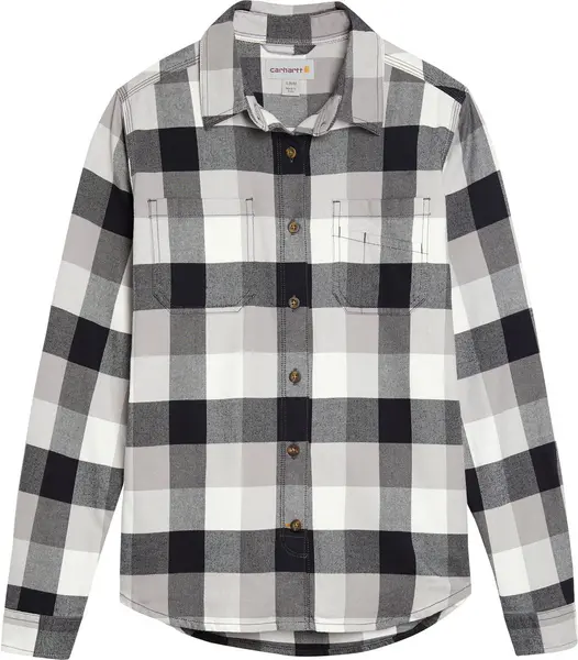 Carhartt Hamilton Ladies Flannel Shirt, black-grey-white, Size S for Women