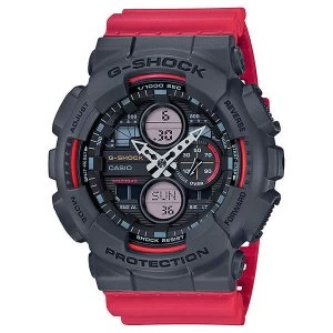 Casio G-SHOCK Boombox-Inspired Analog-Digital Watch GA-140-4A - Red