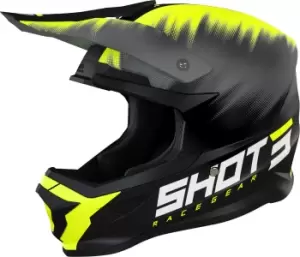 Shot Furious Versus Motocross Helmet, black-yellow, Size XS, black-yellow, Size XS