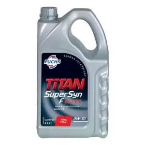 FUCHS TITAN SUPERSYN F ECO-FE 0W-30 ENGINE OIL LUBRICANT 5 LITRES ACEA C2