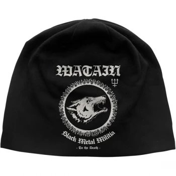 Watain - Black Metal Militia Unisex Beanie Hat - Black