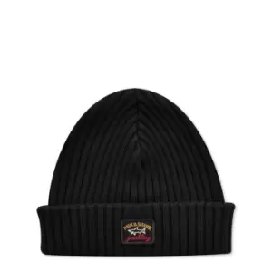 Paul And Shark Wool Beanie Mens - Black