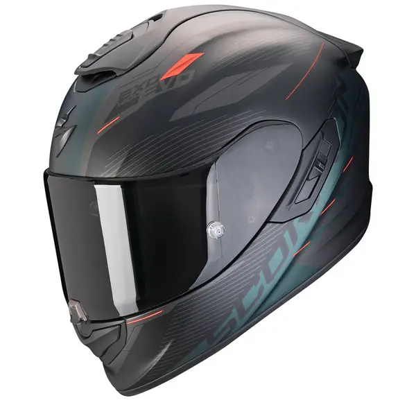 Scorpion EXO-1400 Evo II Air Luma Matt Black Green Full Face Helmet 2XL