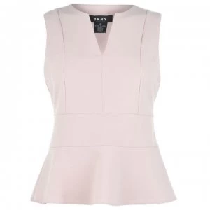 DKNY Peplum Shirt - ICONIC BLUSH