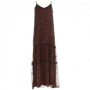 Biba Tiger Maxi Dress - Tobacco