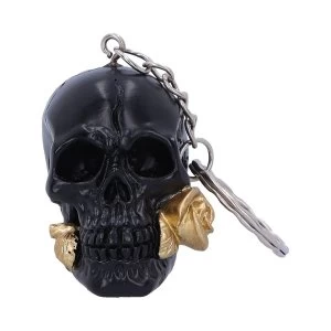 Black Rose from the Dead (set of 6) Skull Keyrings