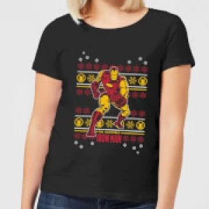 Marvel Iron Man Womens Christmas T-Shirt - Black - 4XL - Black