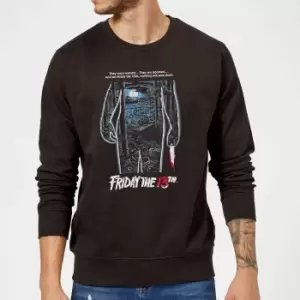 Friday the 13th Vintage Poster Sweatshirt - Black - M - Black