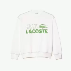 Lacoste Fleece Sweater - White