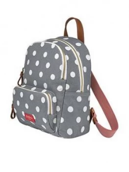 Cath Kidston Button Spot Twill Brampton Small Pocket Backpack - Navy