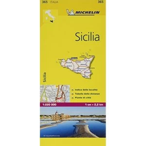 Sicily - Michelin Local Map 365 Map 2007 Sheet map