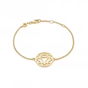 Solar Plexus Chakra Chain 18ct Gold Plated Bracelet CHKBR1003