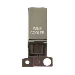 Click Scolmore MiniGrid 13A Double-Pole Ingot Wine Cooler Switch Black Nickel - MD018BN-WC